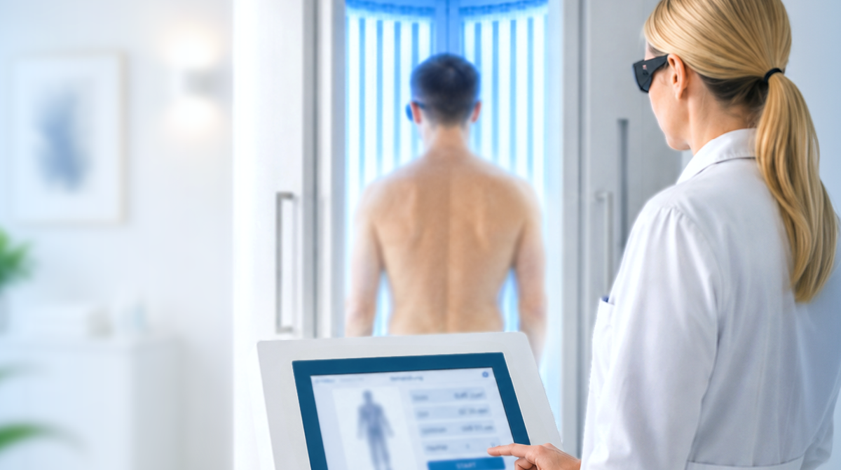 Traiter de manière ciblée les maladies chroniques de la peau : thérapie UV et photothérapie modernes en dermatologie
